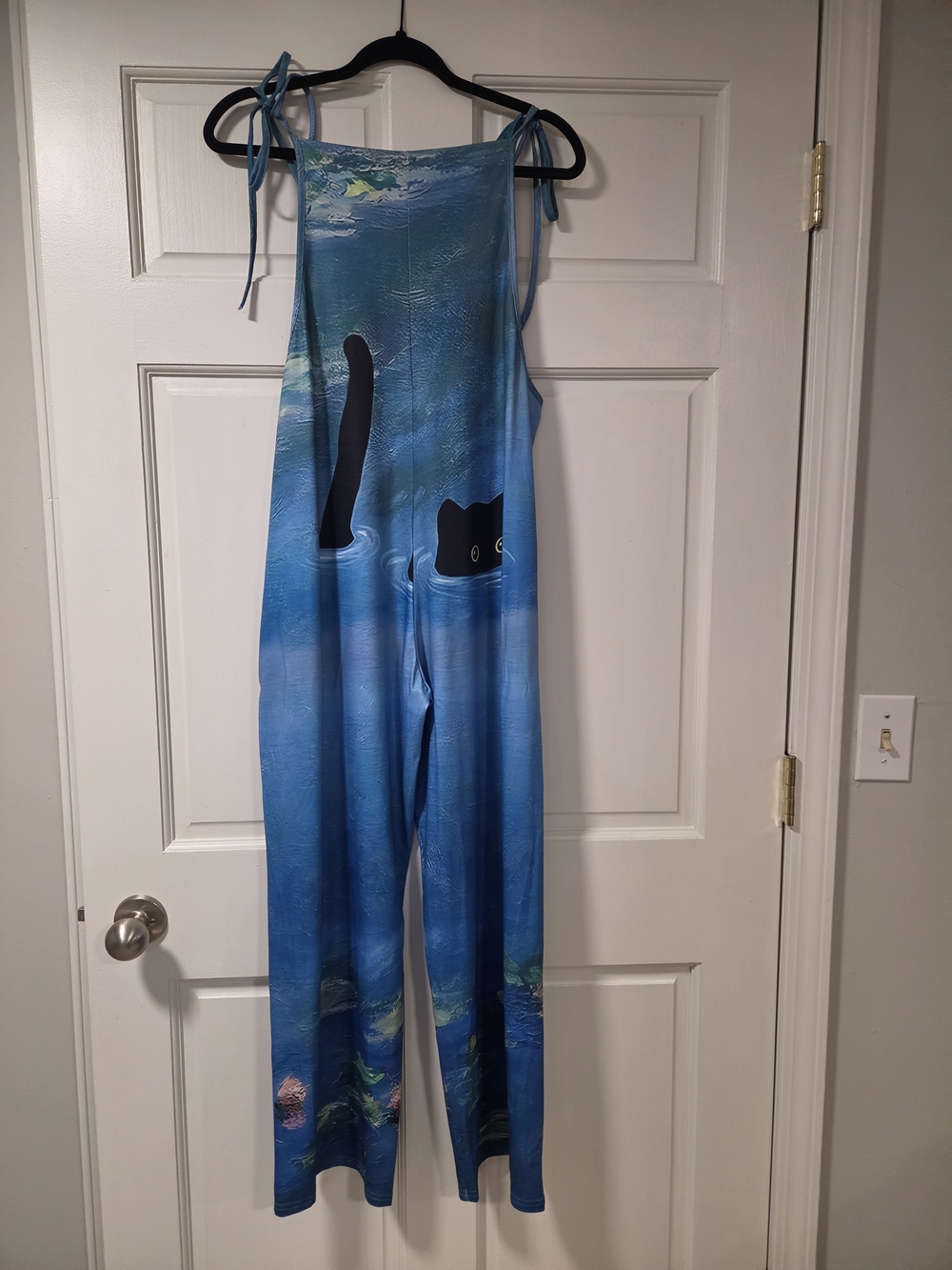 Unbranded Blue Cat Print Pet Apron for Cat Lovers - Picture 6 of 6